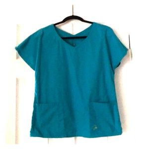 Jaanuu Scrubs teal scrub top